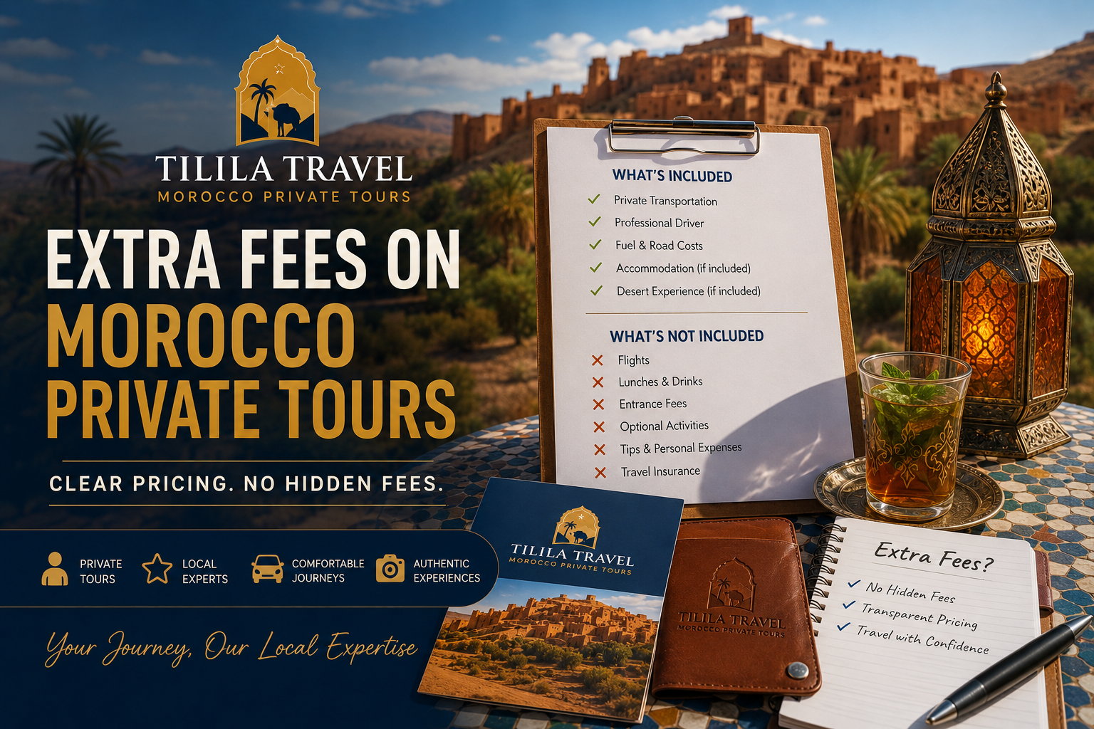 Extra Fees on Morocco Private Tours Tilila Travel