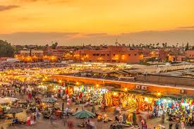 Agafay Sahara magical Sunset from Marrakech
